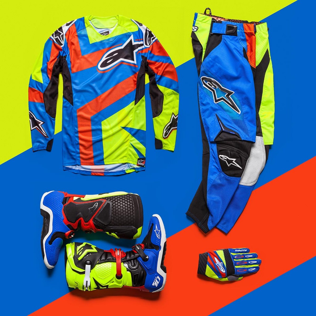 Alpinestars A1 Special Edition Tech 10 and Alpinestars Techstar Factory outfit