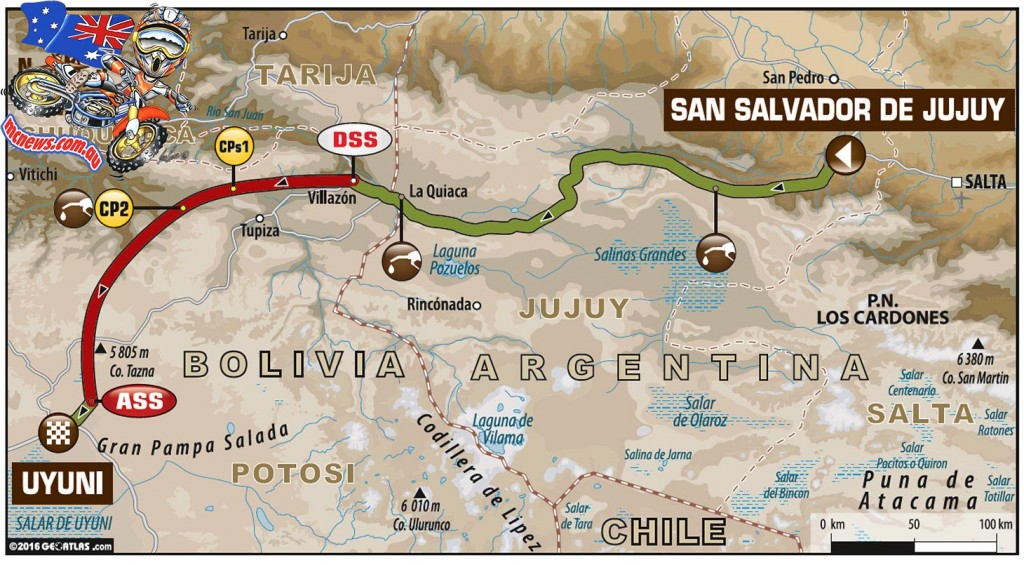 Dakar 2016 - Stage 5: San Salvador de Jujuy – Uyuni