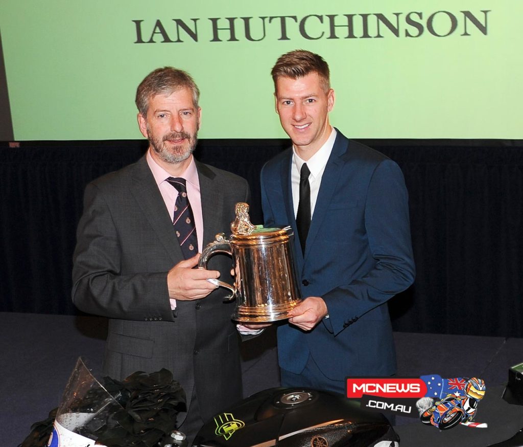 Isle of Man TT road racer Ian Hutchinson awarded the Royal Automobile Club’s Torrens Trophy