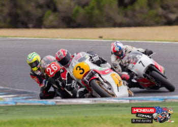 Pat Mooney chases Glen Richards and John Allen - Island Classic 2016 - Image by Phil Aynsley