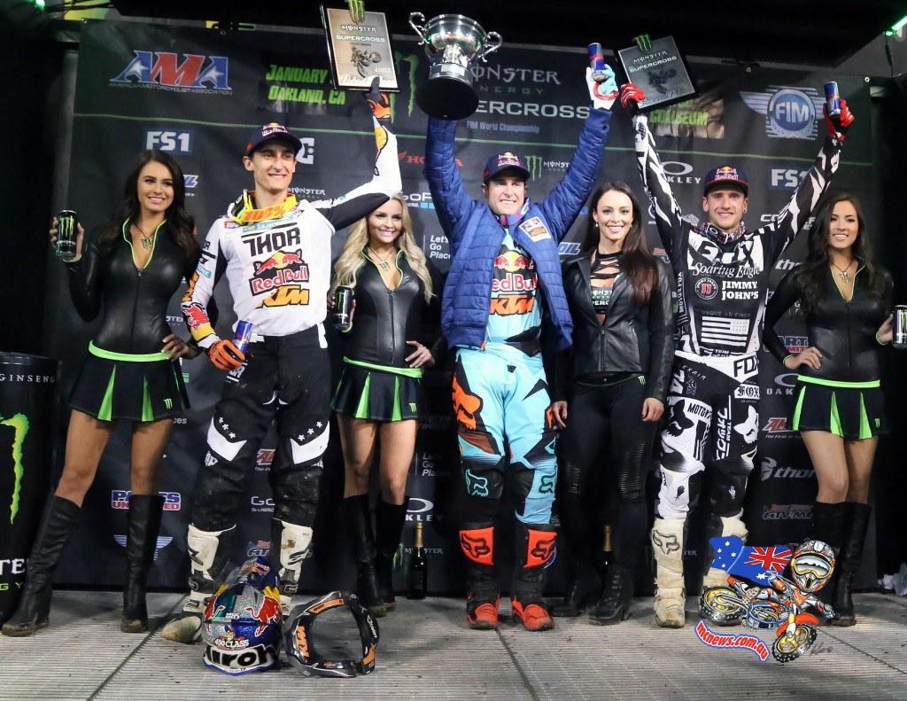 AMA SX 2016 - Round Four - Oakland - Image by Hoppenworld - 450 Podium