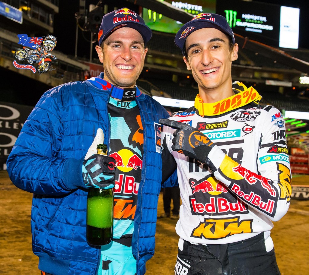 AMA SX 2016 - Round Four - Oakland - Image by KTM - Ryan Dungey and Marvin Musquin