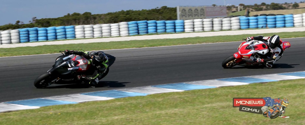 Australian Superbike Test - February 2016 - Phillip Island - Image by Mark Bracks - Mike Jones and Jamie Stauffer