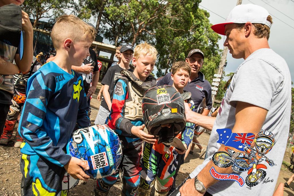 Robbie Maddison signing autographs - Daniel McCoy Fundraiser - Oakdale MCC - Image by Kendall Jennings