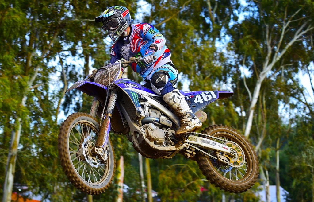 Romain Febvre won the MX1 class in Italian season opener