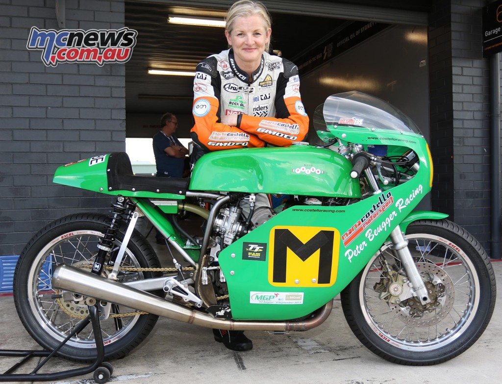 Maria Costello and the Paton - Barry Sheene Festival of Speed 2016 - Image by Mark Bracks