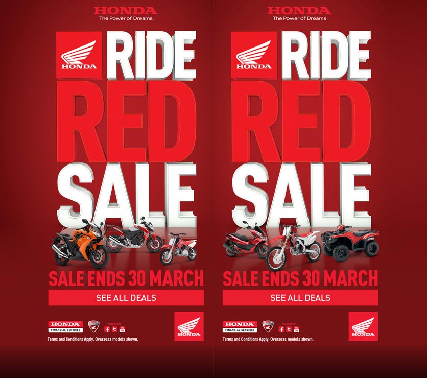 Honda Ride Red Sale