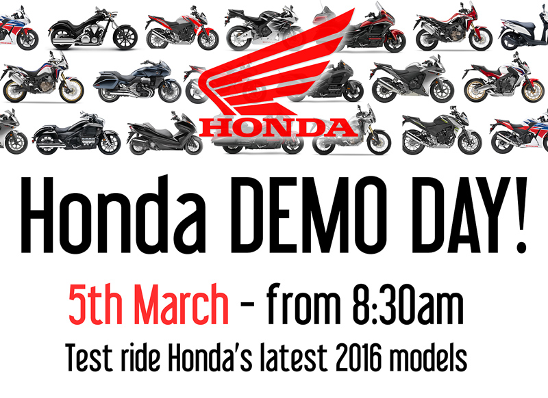 Honda Shop Midland Demo Day this Saturday, March 5th