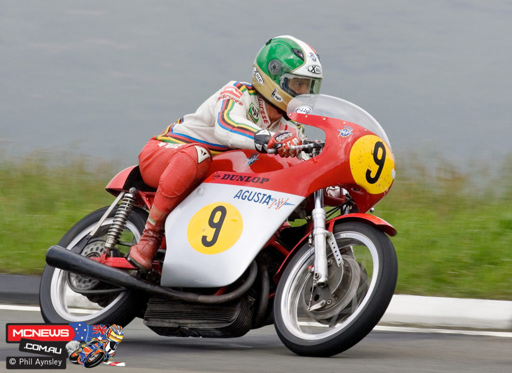 Giacomo Agostini - 500 MV Agusta near the Bungalow during the Parade of Champions.