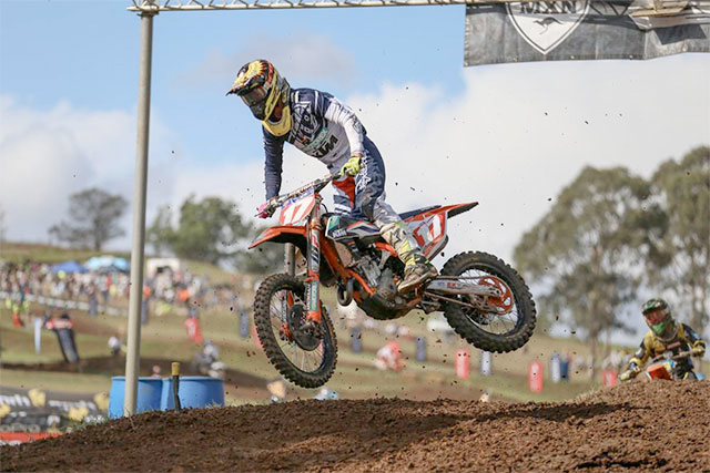 Caleb Ward on his way to victory at Appin