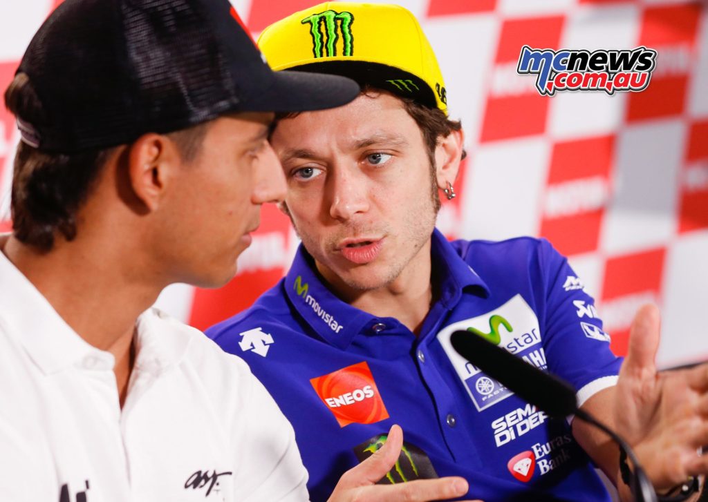 Yonny Hernandez and Valentino Rossi in Argentina 2016