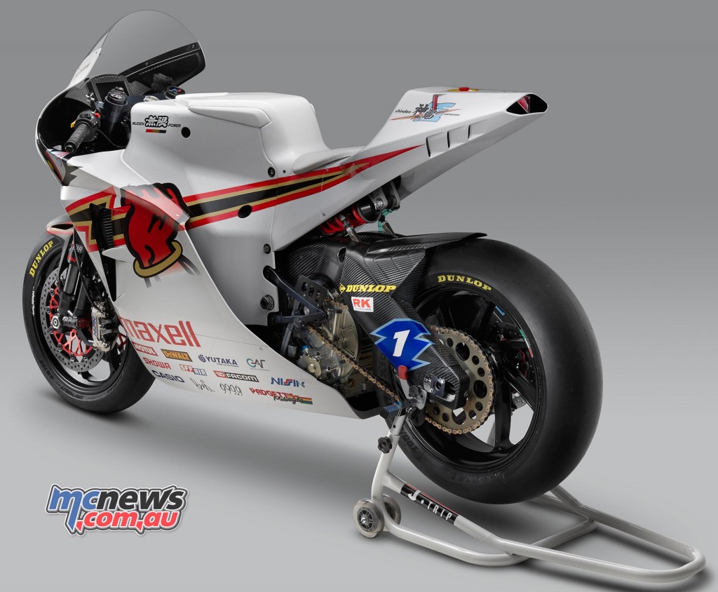 Rear quarter view of the 2016 iteration of the fastest electric bike in TT History - the Mugen Shinden