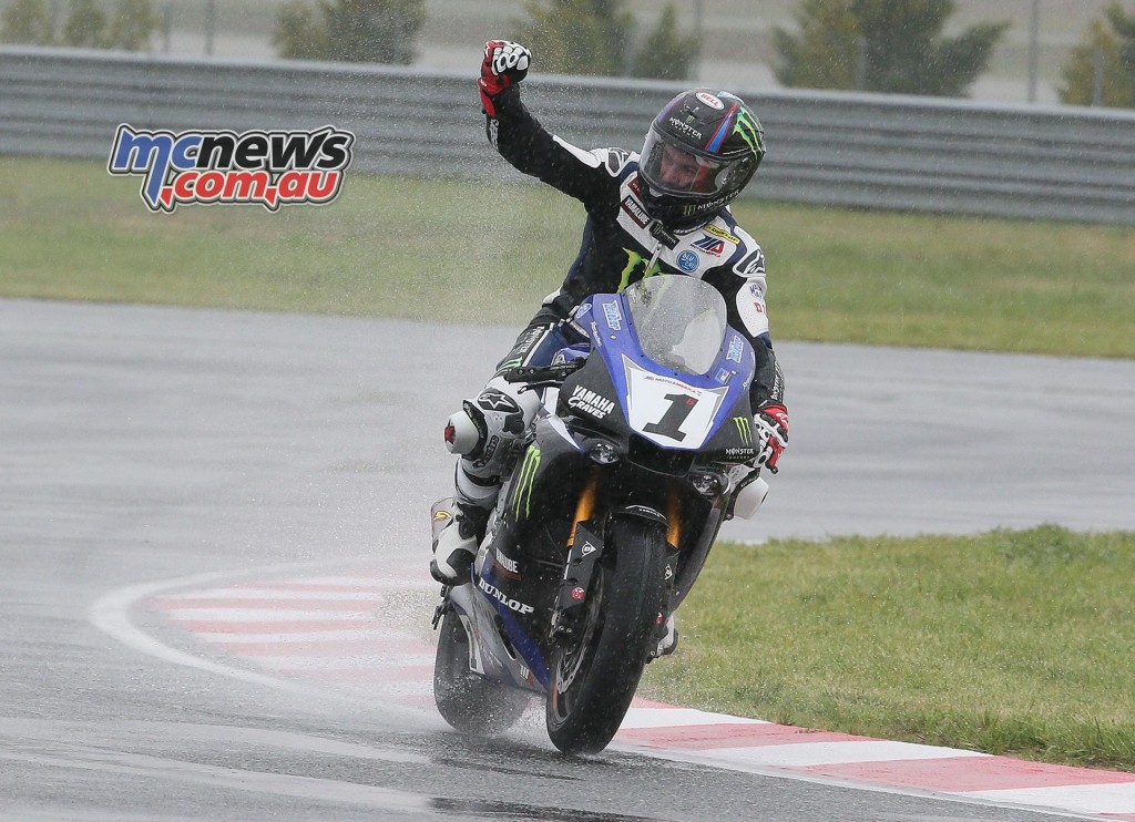 Cameron Beaubier swept the Superbike doubleheader at New Jersey Motorsports Park on Sunday, vaulting himself back into championship contention. Photo by Brian J. Nelson