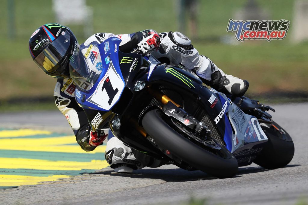 Defending Champion Cameron Beaubier earned his third Superbike pole position in a row on Saturday at VIRginia International Raceway. Photography by Brian J. Nelson.