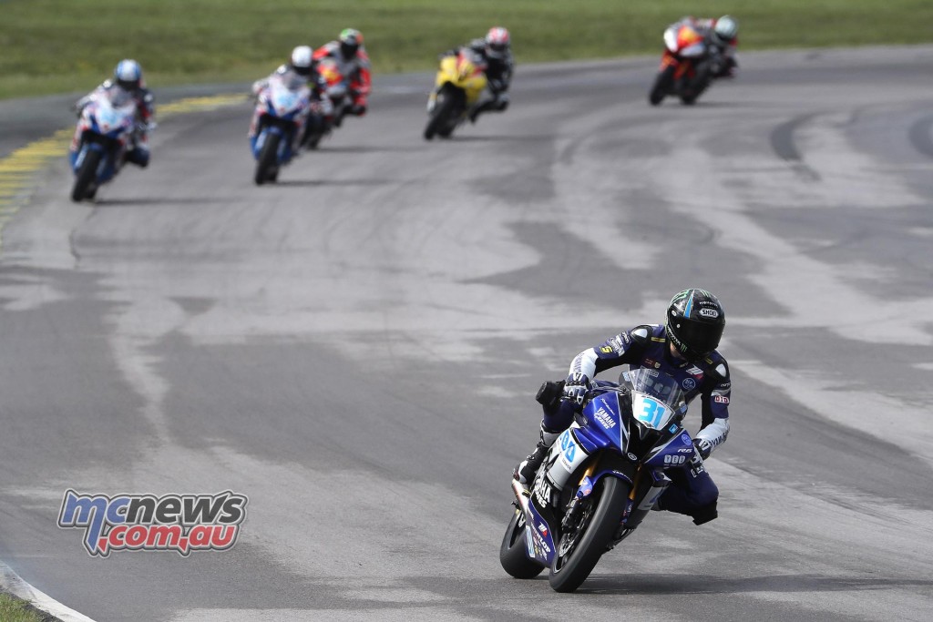 Garrett Gerloff made the right tire choice and turned it into a Supersport victory at VIR. Photography by Brian J. Nelson.