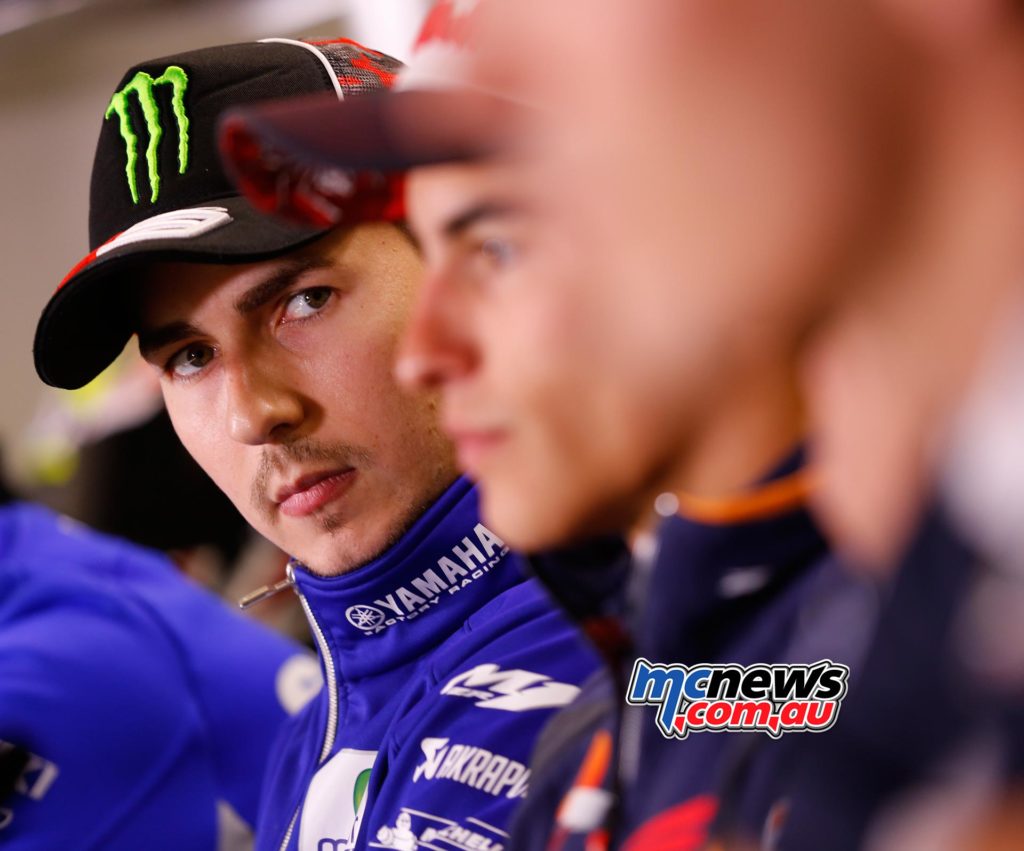 MotoGP 2016 - Round Five - Le Mans Press Conference - Jorge Lorenzo with Marc Marquez