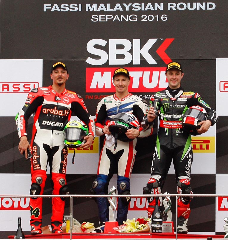 WorldSBK 2016 - Sepang - Podium- WSBK Race Two