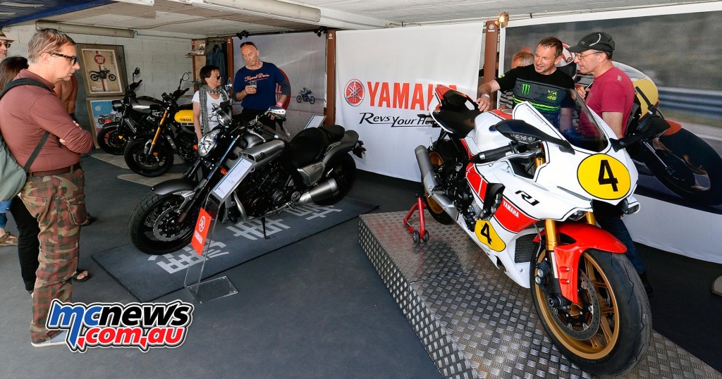 Yamaha Historic Racing Team at "Coupes Moto Légende" (Cup Moto legend)