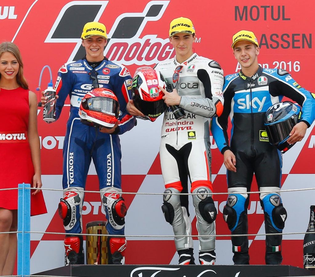 MotoGP 2016 - Round Eight - Assen - Moto3 Podium - Francesco Bagnaia