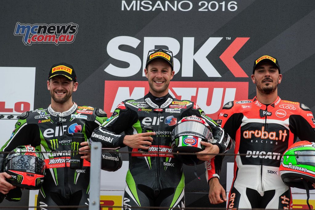 WorldSBK 2016 - Misano - Superbike Race Two Podium