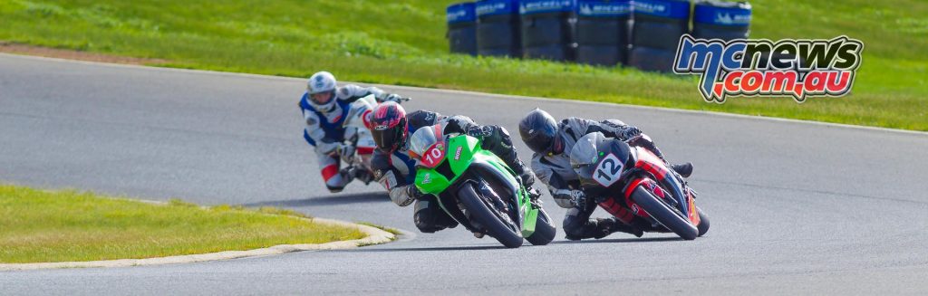 Victorian Interclub Road Racing 2016 - Round Two - Broadford - Image by Cameron White - Dean Archbold, Steve Tozer, Steve Rubinic