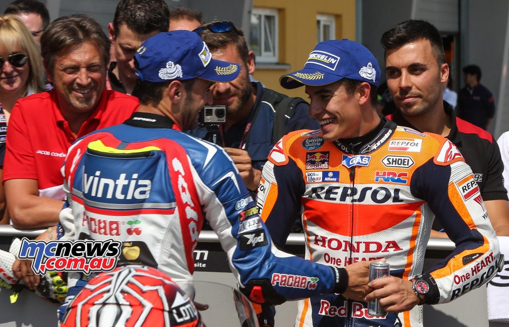 Hector Barbera and Marc Marquez