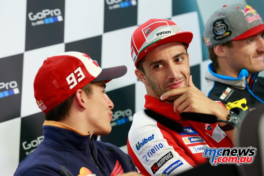 Sachsenring German MotoGP Press Conference - Marc Marquez and Andrea Iannone