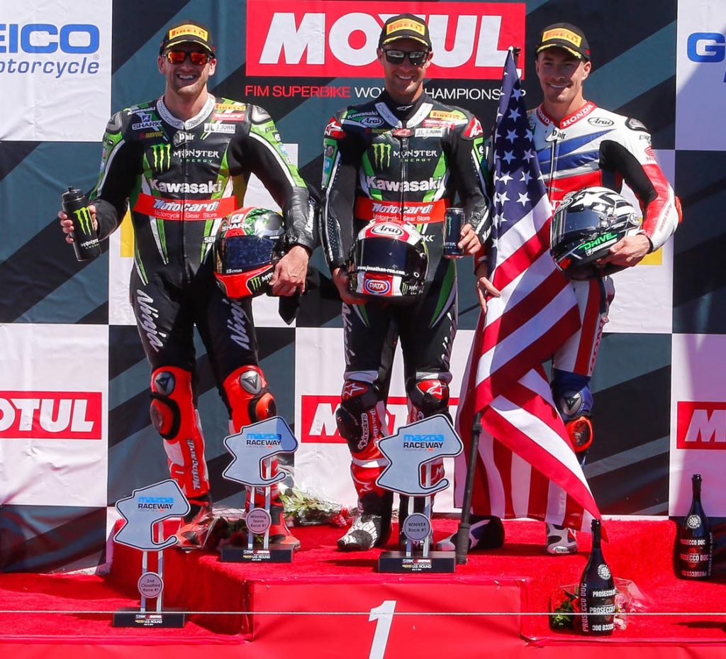 WorldSBK 2016 - Laguna Seca - Race One Podium