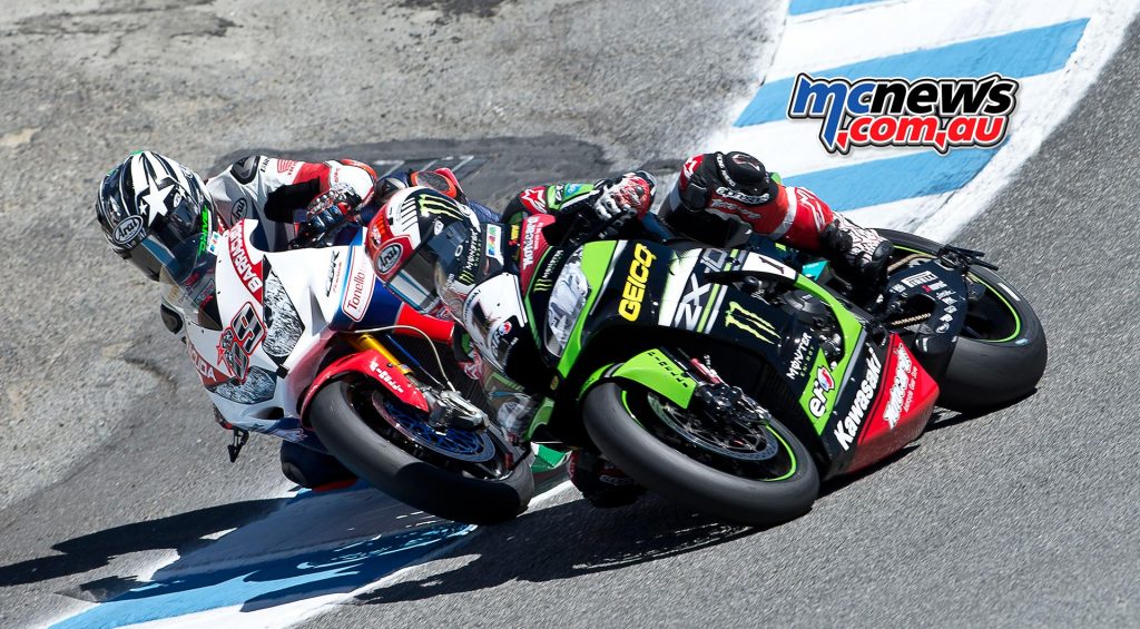 Nicky Hayden and Jonathan Rea