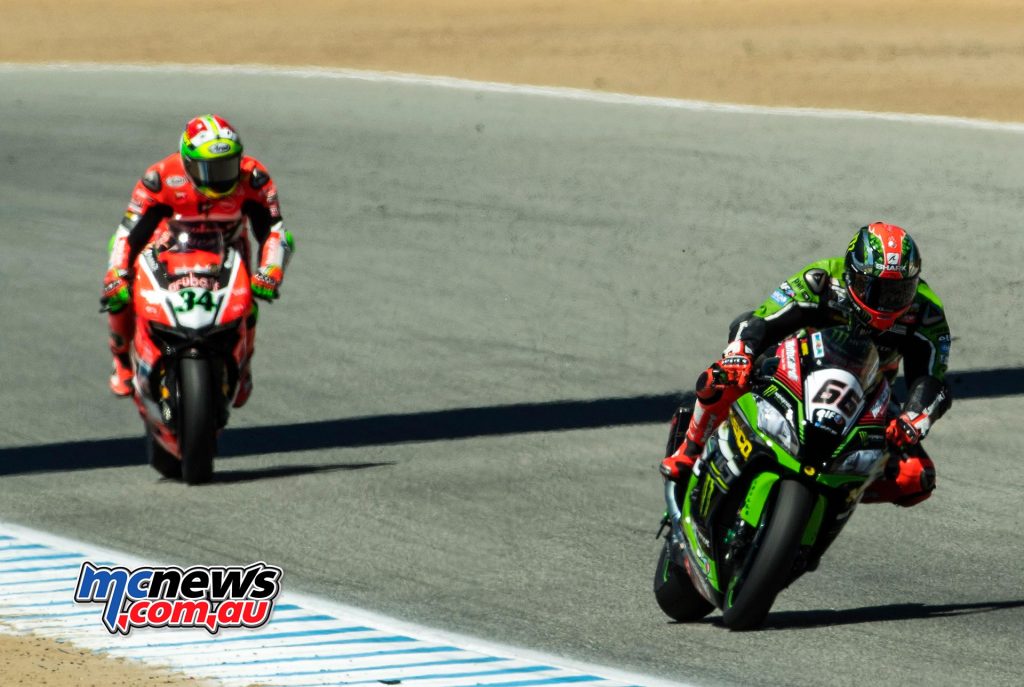 WorldSBK 2016 - Laguna Seca- Race Two - Tom Sykes, Davide Giugliano