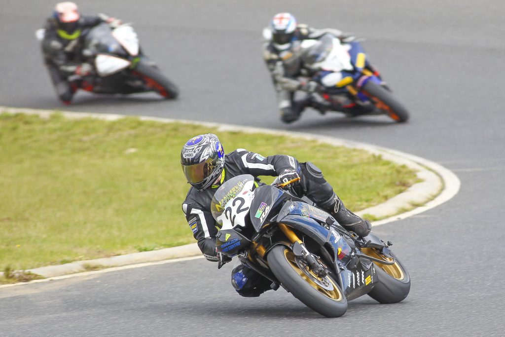 Hartwell Motorcycle Club Championships - Round 5 Broadford 6th & 7th August 2016 - Image by Cameron White - Glen Nankervis, Andrew McNaught, Tassy Limanis