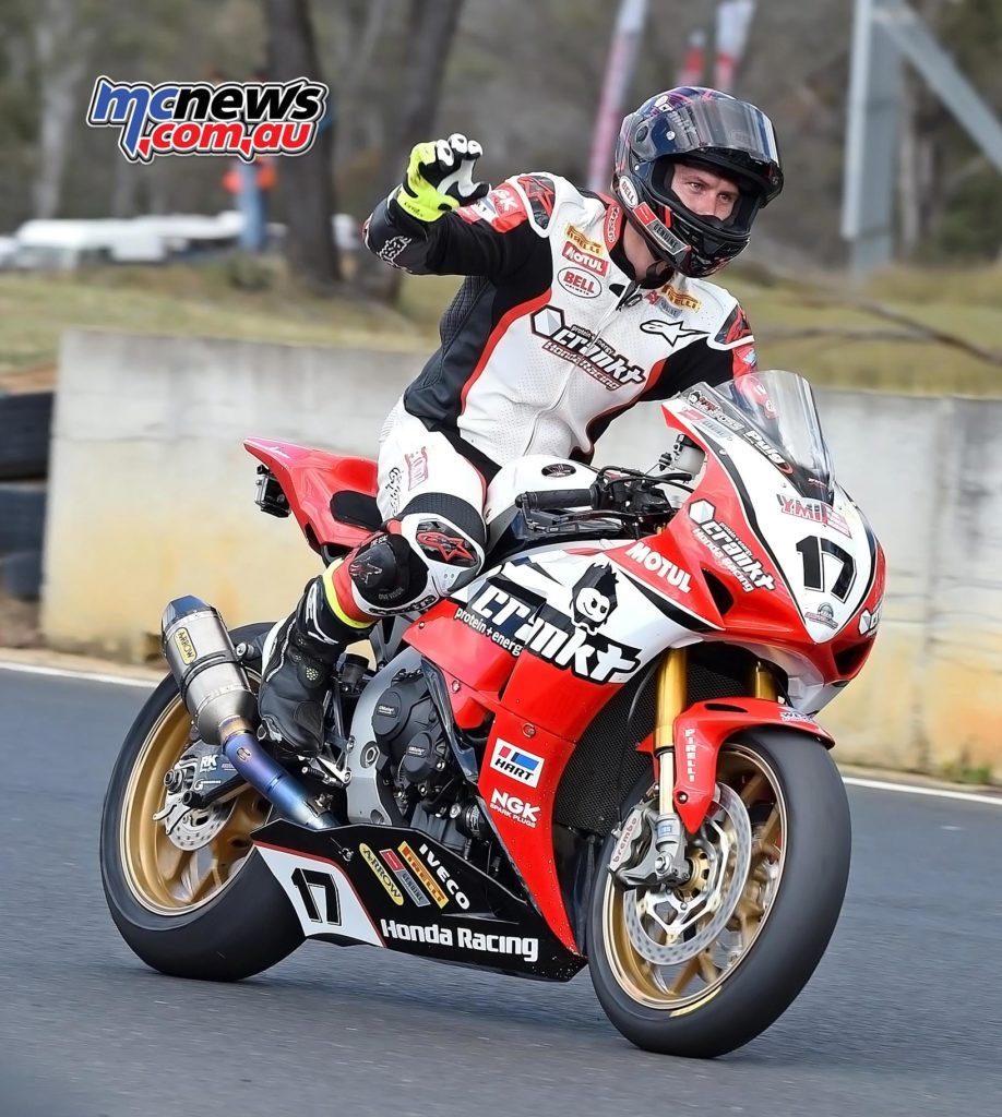 ASBK 2016 -Morgan Park - Troy Herfoss wins Superbike Race One - Image by Keith Muir