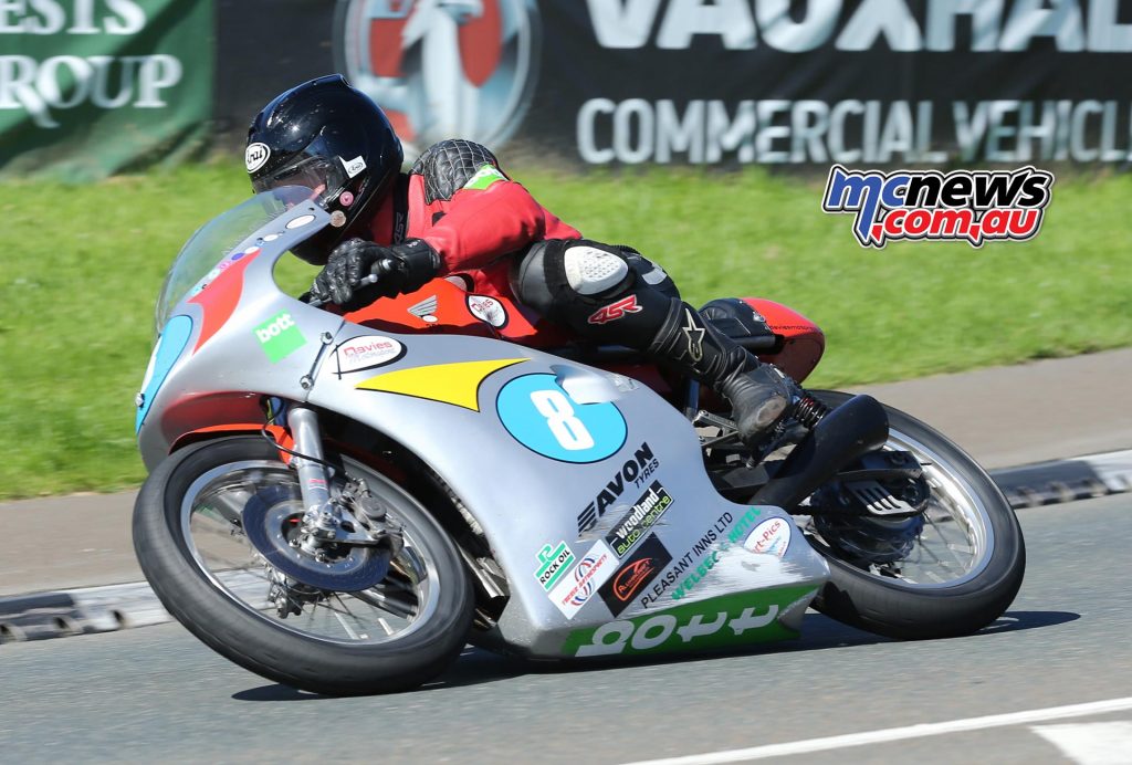 Third place went to Alan Oversby in Monday's Okells Junior Classic TT Race. He was riding a Davies Motorsport Honda.