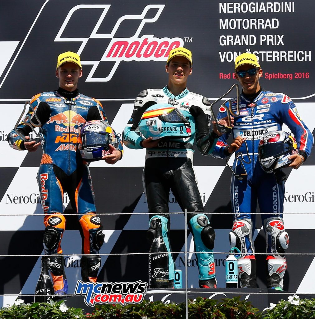 MotoGP 2016 - Red Bull Ring - Podium - Moto3