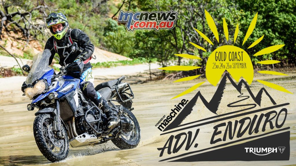 Triumph Australia presents ADV. Enduro Powered by Maschine, a three day adventure ride 23 – 25 September straddling the NSW / QLD border through iconic Australian riding terrain.