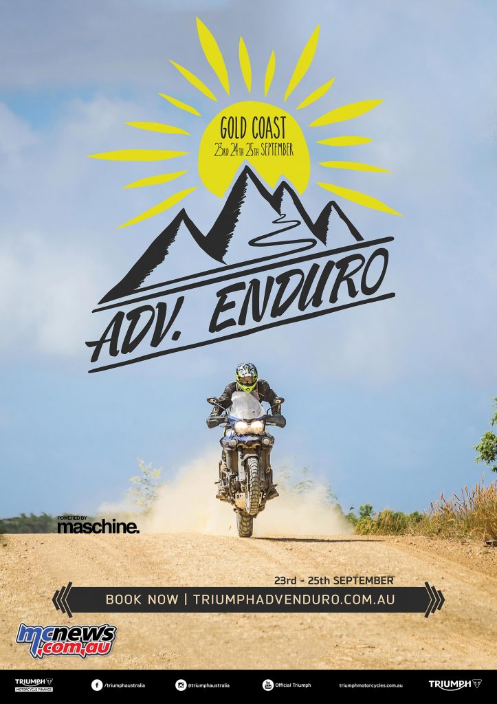 Triumph Australia presents ADV. Enduro Powered by Maschine, a three day adventure ride 23 – 25 September straddling the NSW / QLD border through iconic Australian riding terrain.