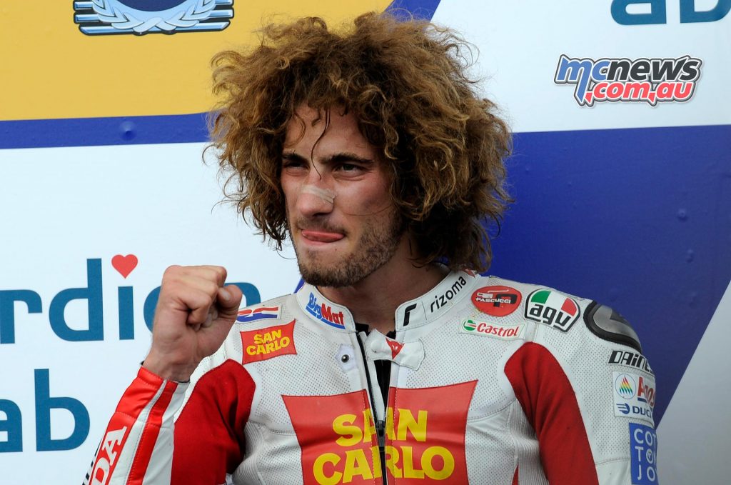 2011 - SIC, A GREAT FAIRY TALE 2011 is the season which consecrates Marco Simoncelli among the MotoGP top riders: a wonderful story started in Barcelona with a stunning pole position in Spaniards’ home race, continued with the two podium finishes at Brno and Phillip Island and unfortunately interrupted on that very sad 23 October in Sepang.