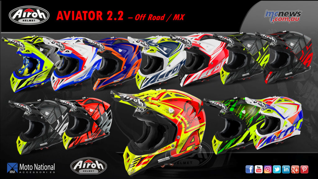 The Airoh Aviator 2.2 comes in a huge variety of colour options.