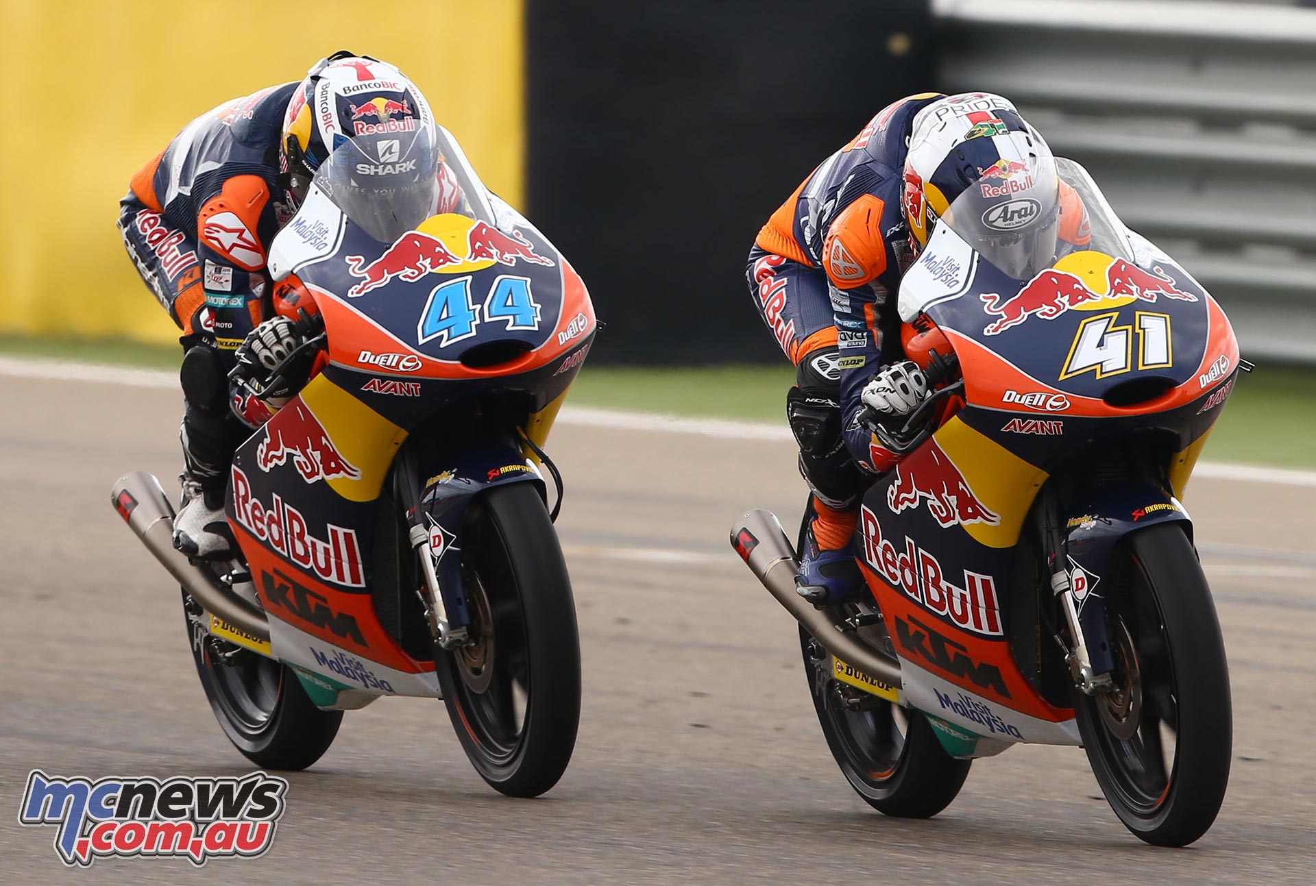 brad-binder-miguel-oliveira-ktm-rc250-gp-2015 Miguel Oliveira and Brad Binder - KTM RC250 Moto3 2015