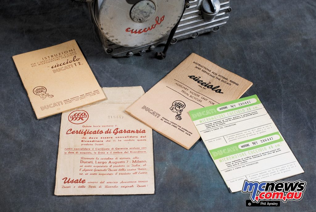 The paperwork for the Weber MF14 carburettor is dated 3/3/49.