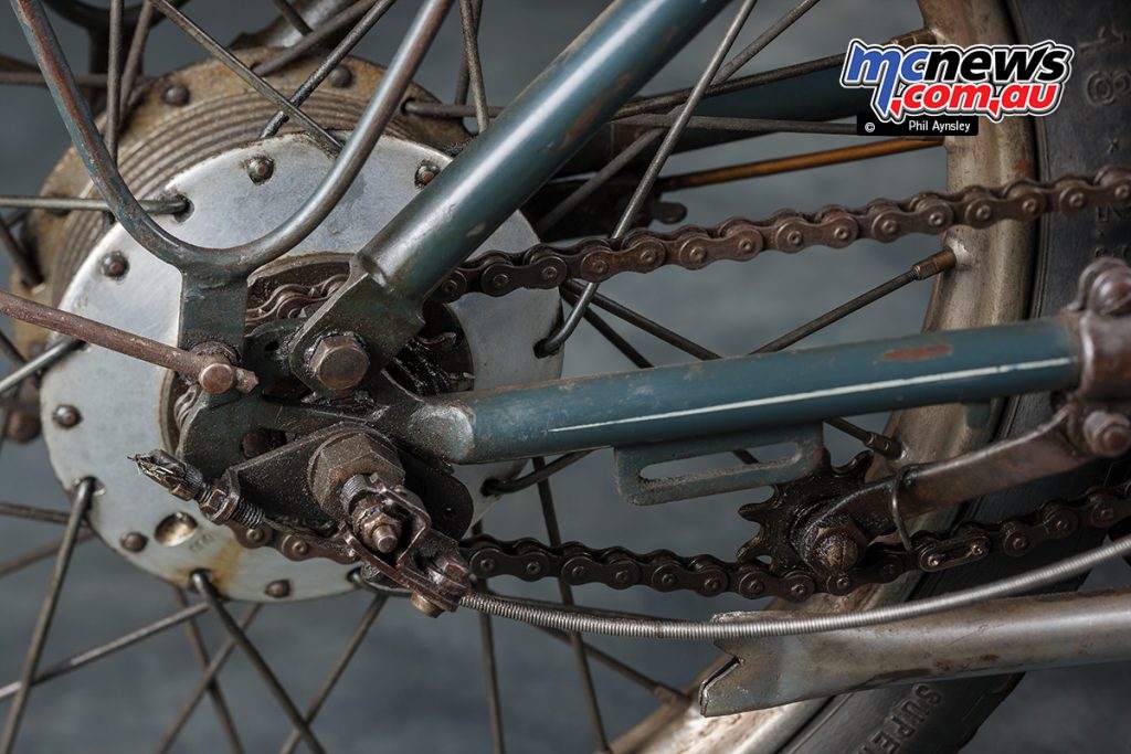 The 1953 Cointot-Freres CM 504 rear gear cluster.