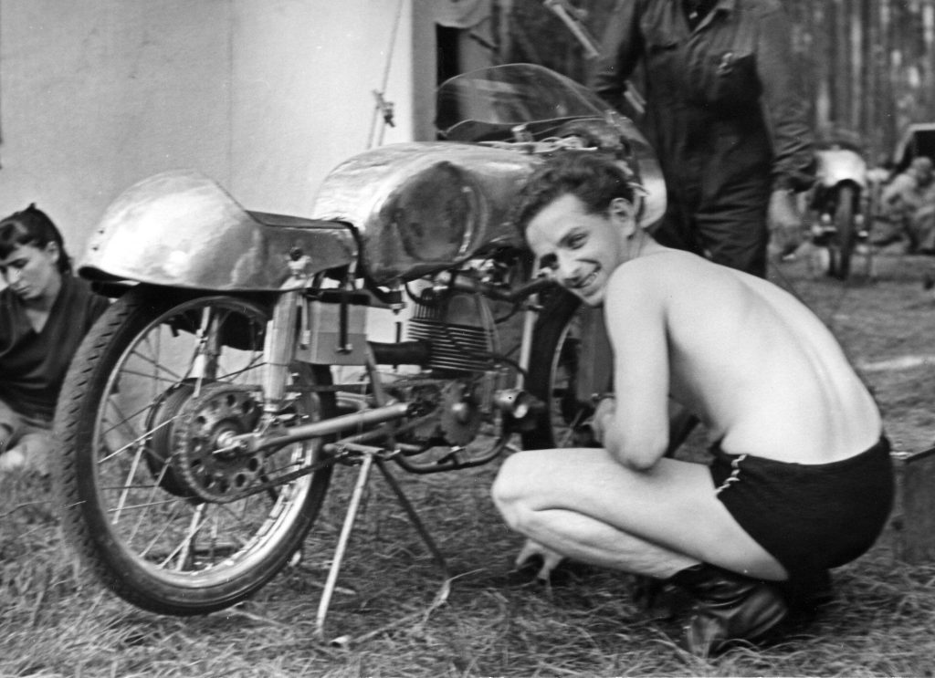 Degner. Gerda MX 125, Hockenheim 1958