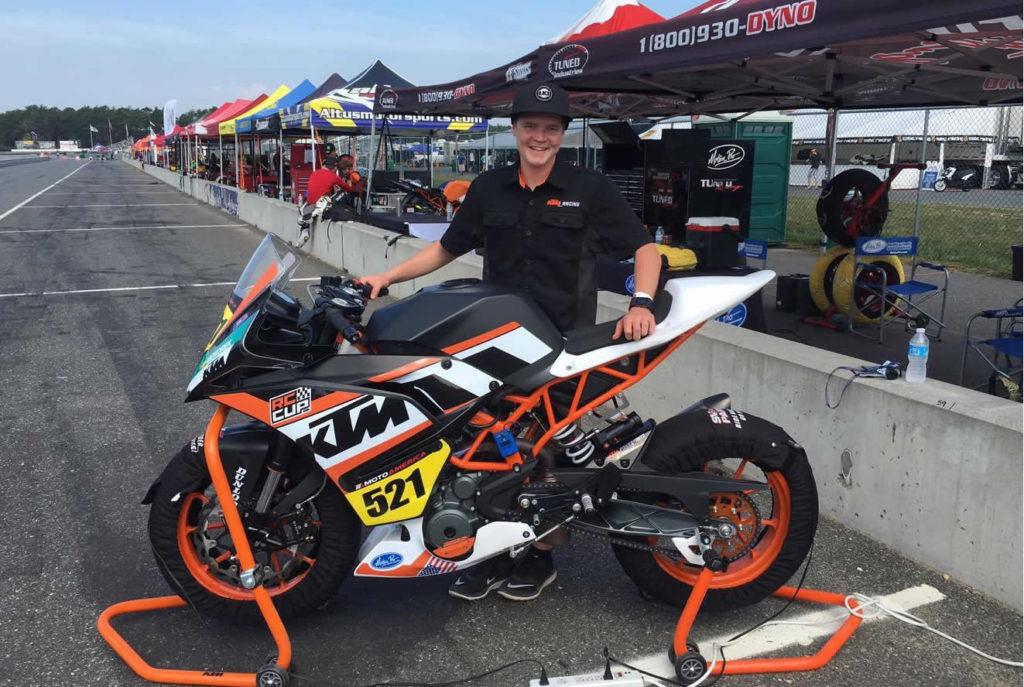 Jarred Brook reflects on MotoAmerica KTM RC Cup experience