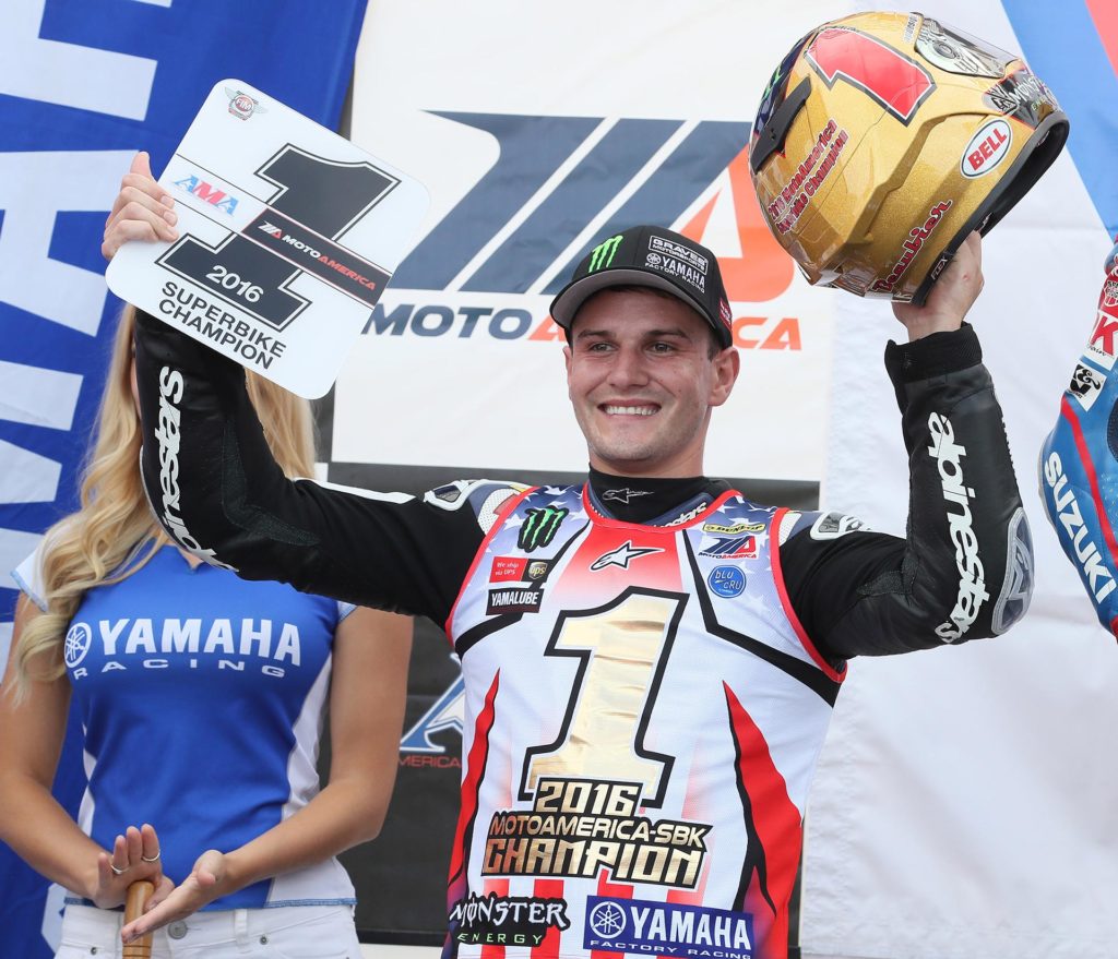 Cameron Beaubier wrapped up his second straight MotoAmerica Superbike Championship at New Jersey Motorsports Park on Sunday. Photography by Brian J. Nelson.
