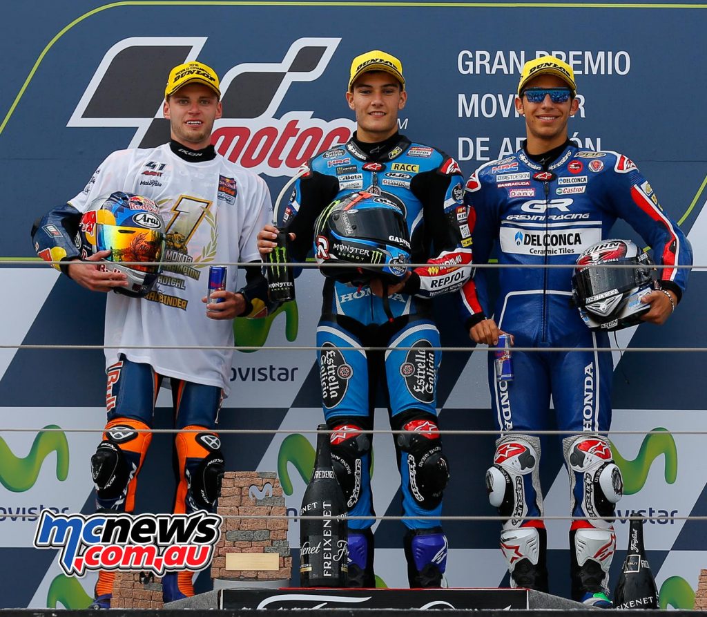 MotoGP 23016 - Rnd 14 - Aragon - Podium - Moto3