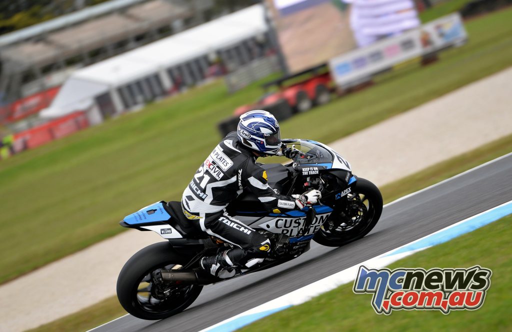 2016 Phillip Island Superbike, Josh Waters took a 1-2-1 result over the weekend for first overall for the round - Image Russel Colvin