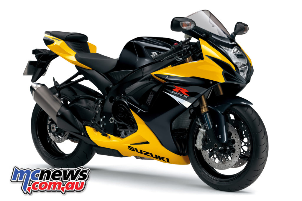 2017 Suzuki GSX-R750 - Glass Sparkle Black / Marble Daytona Yellow