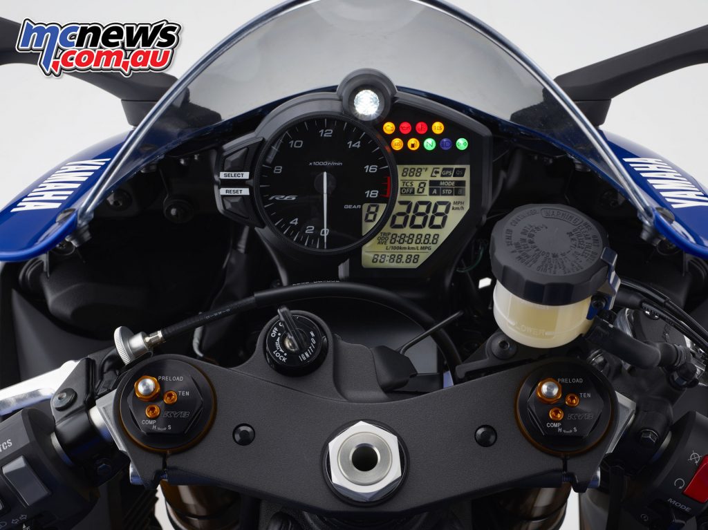 2017 Yamaha YZF-R6, now featuring traction control and quick shifter as standard.