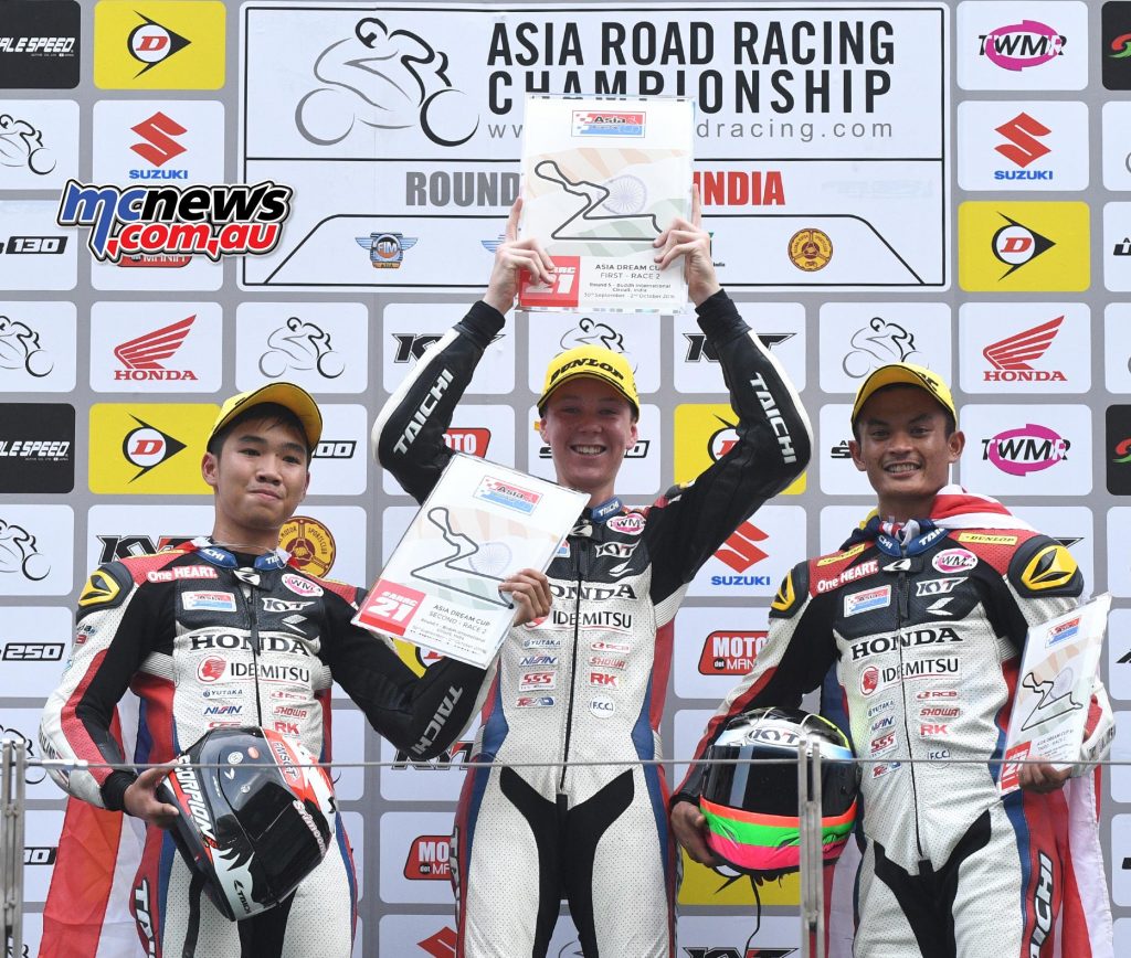 Broc Pearson wins Asia Dream Cup Race two in India