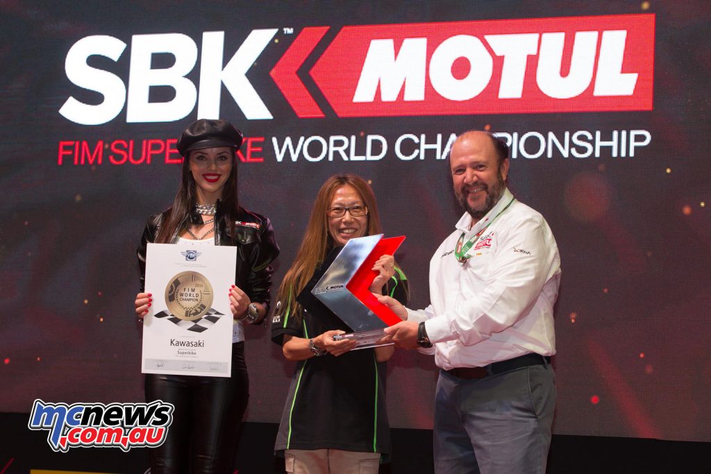 Kawasaki crowned 2016 WorldSBK Manufacturer Award Winner